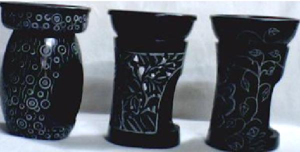 THREE Soap Stone Aroma Lamp Set