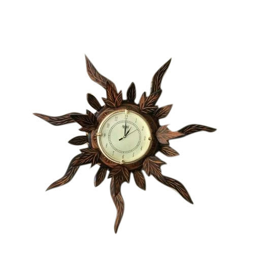 Designer Wooden Wall Clock Inr 525, Wooden Wall Clock Design