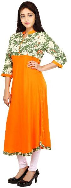 Rayon Long Kurti