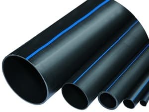 Non Poilshed HDPE Water Pipes, Shape : Round