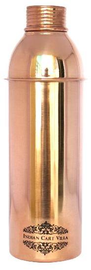 IndianCartVilla Pure Copper 800 ML Bisleri Design Bottle