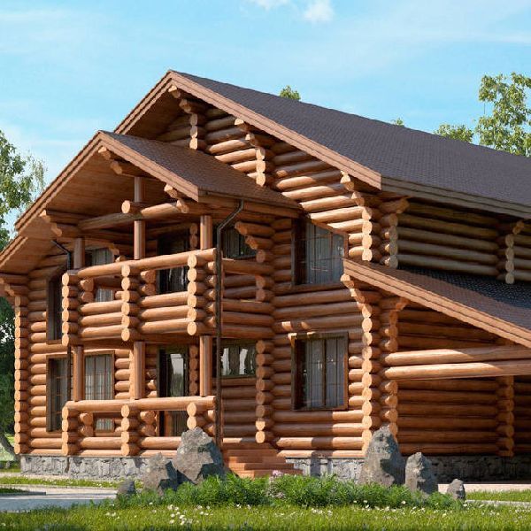 Russian Cylinder Log Home Prefab Wall Sets Manufacturer In Russian