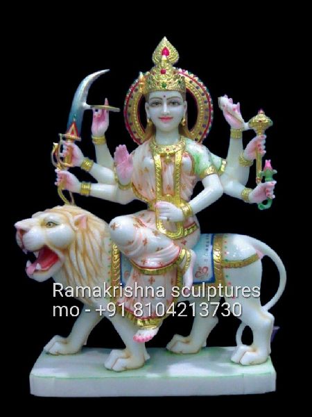 Marble Durga Statue, for Temples