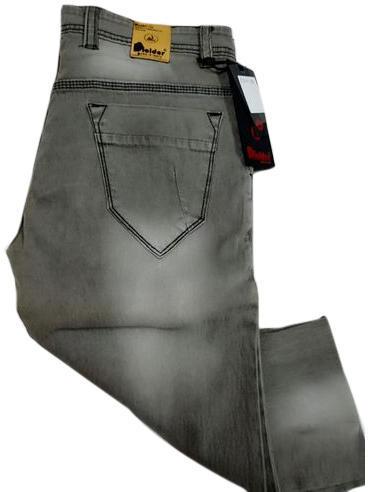 Mens Straight Fit Denim Jeans, Occasion : Casual Wear, Color : Grey ...