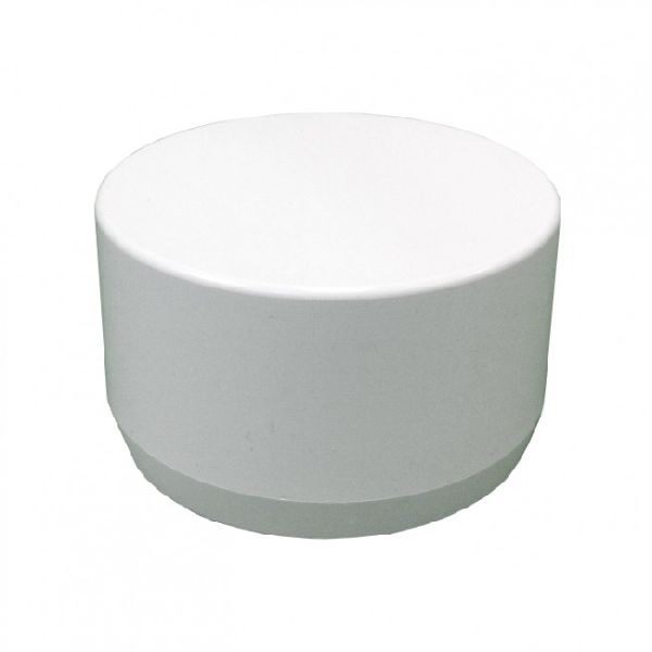 Asian plast Round Polished UPVC Pipe End Caps, Color : white