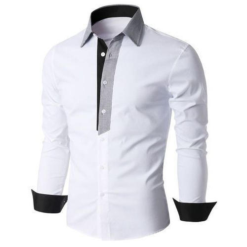 Long Sleeve Mens Cotton Shirts, for Anti-Shrink, Quick Dry, Technics : Attractive Pattern