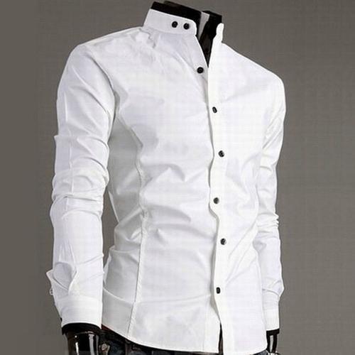 Full Sleeves Cotton Mens Stand Collar Shirts, Technics : Attractive  Pattern, Embroidered, Pattern : Plain at Best Price in Basti