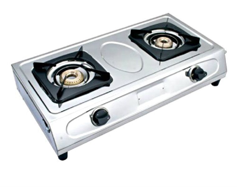 Stainless Steel Two Burner LPG Stove