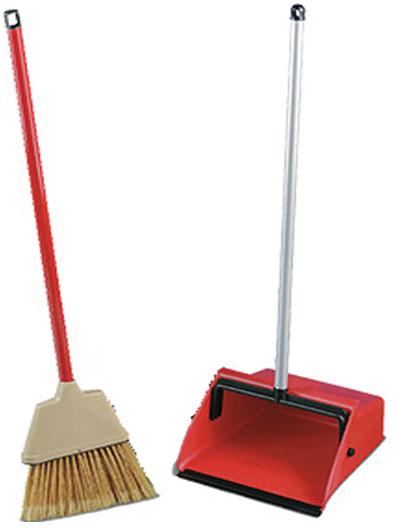 Quartz Clip Dustpan AND Broom with Long Handle