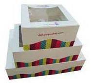 Rectangular Kraft Paper bakery boxes, for Cake Packaging, Size : Multisize