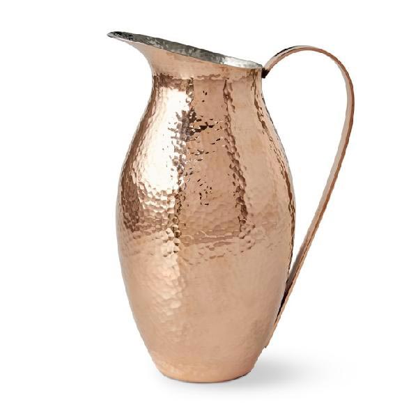 Rectangular Cooper Copper Pitcher, for Serving Water, Style : Antique