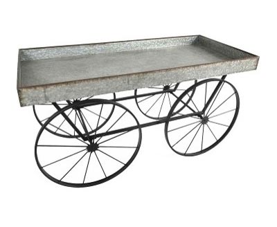Farmhouse Galvanized Cart