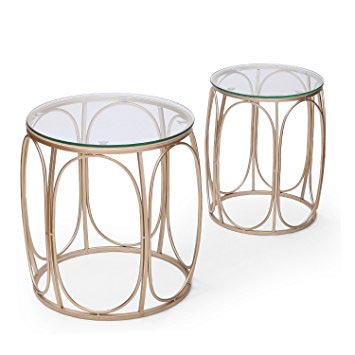 Accent Metal Nesting Drum Table