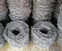 galvanized barbed wires