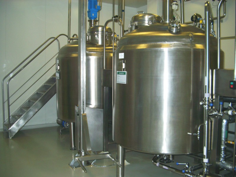 Cylinder Shape Metal Stainless Steel Jacketed Tank, for Cooling, Heating, Certification : CE Certified