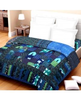 Blue Patchwork Bed Linen