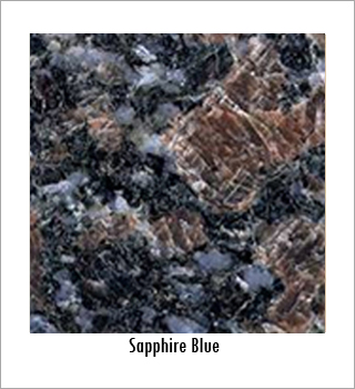 Blue granite tiles