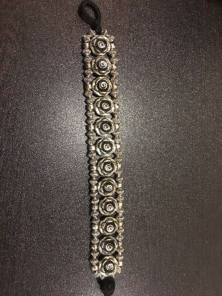 Silver Oxidized Bracelet