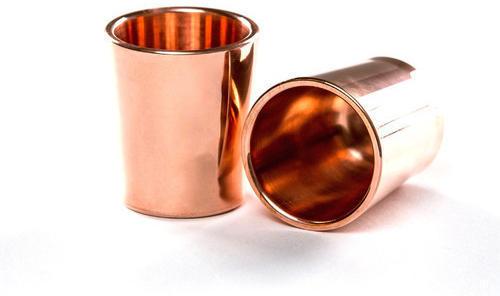 Reddish Round Small Copper Glass