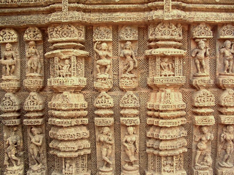 Sandstone Temple Carving