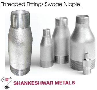 Carbon Steel Threaded Swage Nipple Fittings, Connection : Socketweld