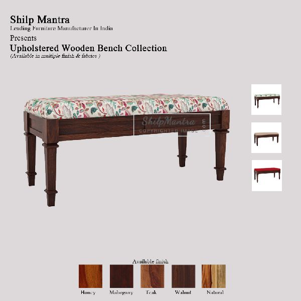 Shilp Mantra's Orson Upholstered Wooden Bench