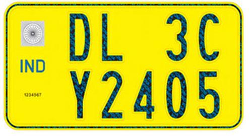 High Security Registration Plates