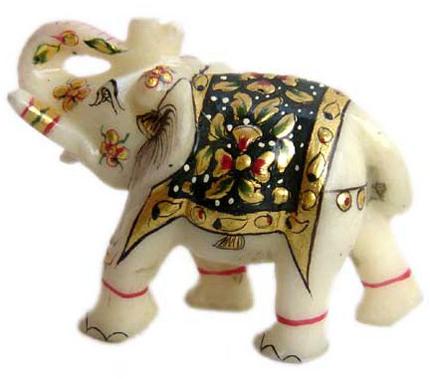 Marble Elephant Statue