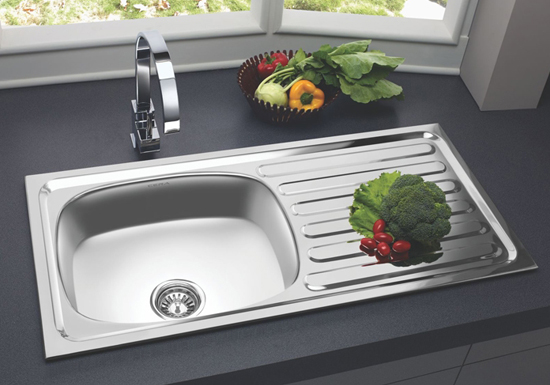 Single Bowl With Drain Board Kitchen Sinks 1514371957 3546492 