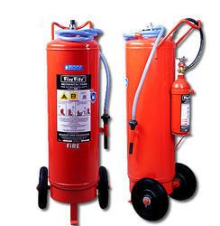 Trolley Mounted Fire Extinguisher, Capacity : 5-10kg