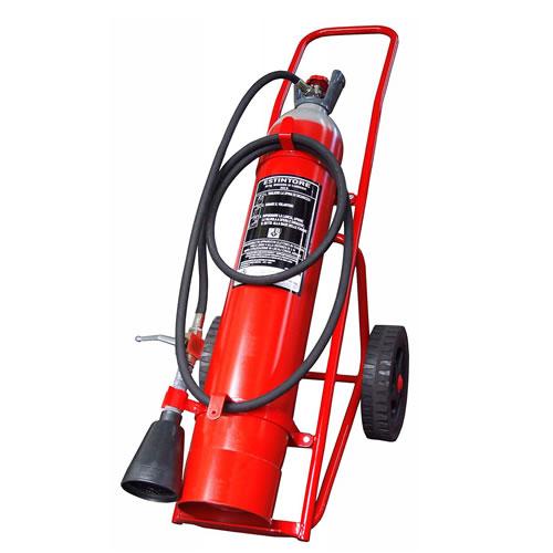 Steel Wheeled Fire Extinguisher, Color : Red
