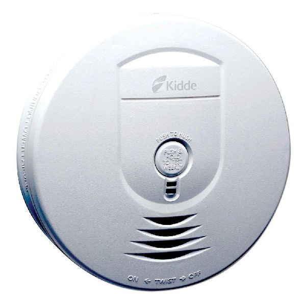 Plastic Wireless Smoke Detector, Color : White