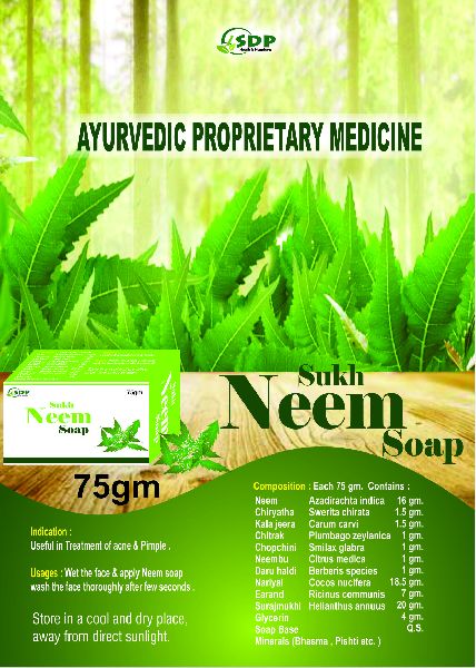 Herbal Sukh Neem Soap, Shelf Life : 1years