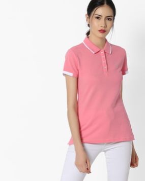 polo neck t shirts for ladies