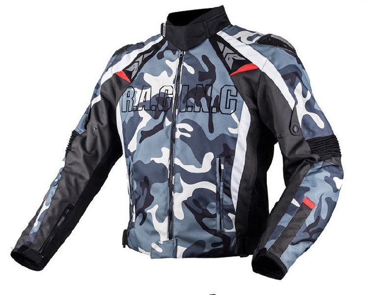Motorbike Men Waterproof CE Professional Cordura Long Textile Red Black Jacket 