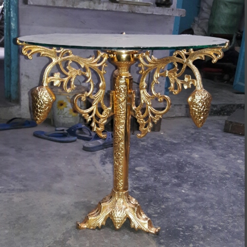 Aluminium decorative table, Color : gold
