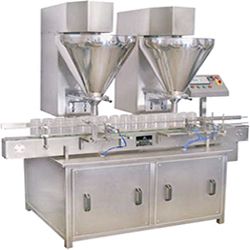 2 HEAD AUTOMATIC AUGUR TYPE POWDER FILLING MACHINE