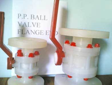 High polypropylene ball valves, for Water Fitting, Oil Fitting, Gas Fitting, Pattern : Plain