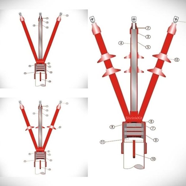 Heat Shrinkable Cable Termination Kit