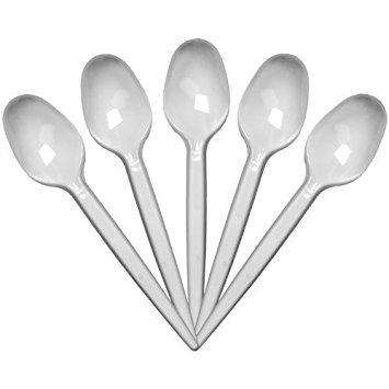 Plastic tea spoons