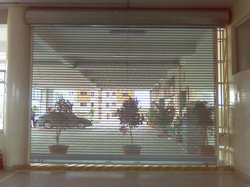 Perforated rolling shutter