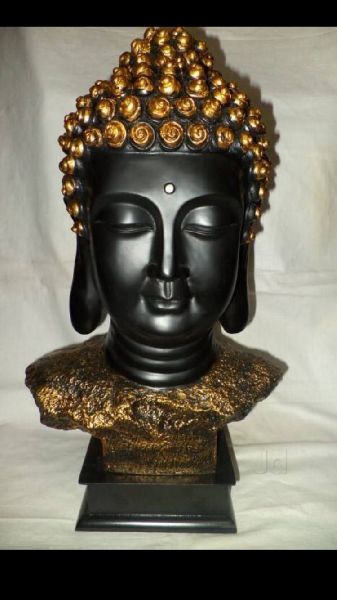 Brass Buddha Head Statue, for Decoration Purpose