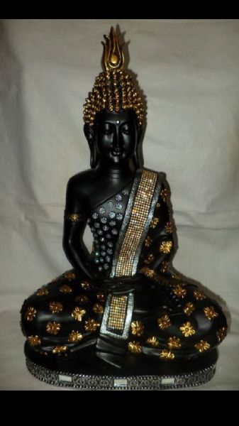 Brass Buddha Sitting Statue, for Decoration Purpose