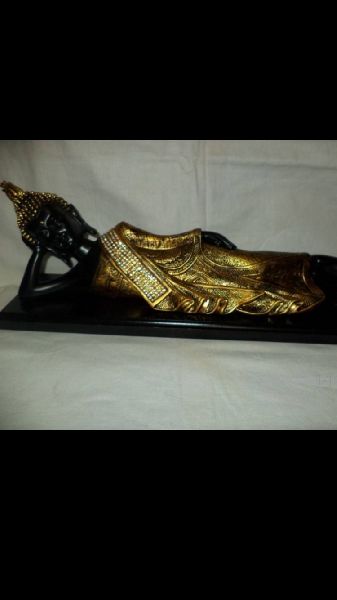 Brass Buddha Sleeping Statue, for Decoration Purpose