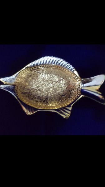 Metal Handcrafted Fish Tray