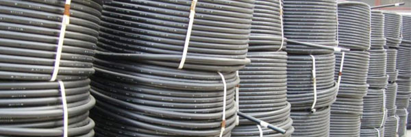Hdpe pipes, Color : Black with Blue Stripes