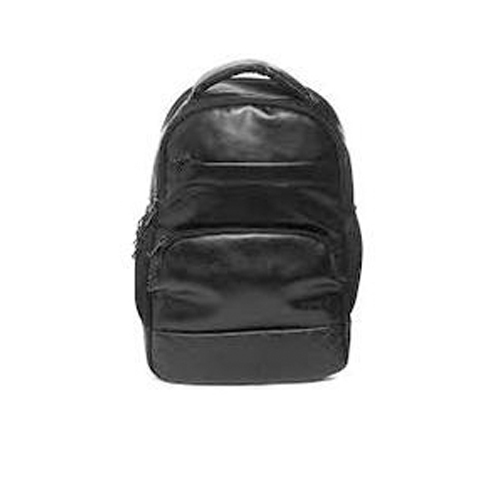 Leather Laptop Backpack Bags, Color : Black