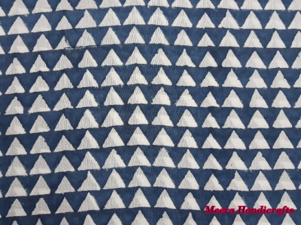 Vht Cotton hand block print fabric, for Multi use, Size : 10 miter
