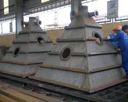 Rectangular Power Coated Mild Steel Hopper, for Industry, Feature : Accuracy Durable