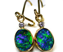 Opal earrings